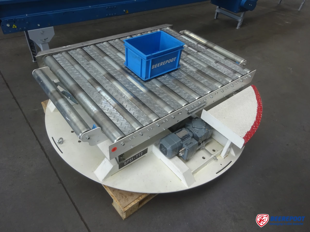 Roterende rollenbaanwissel